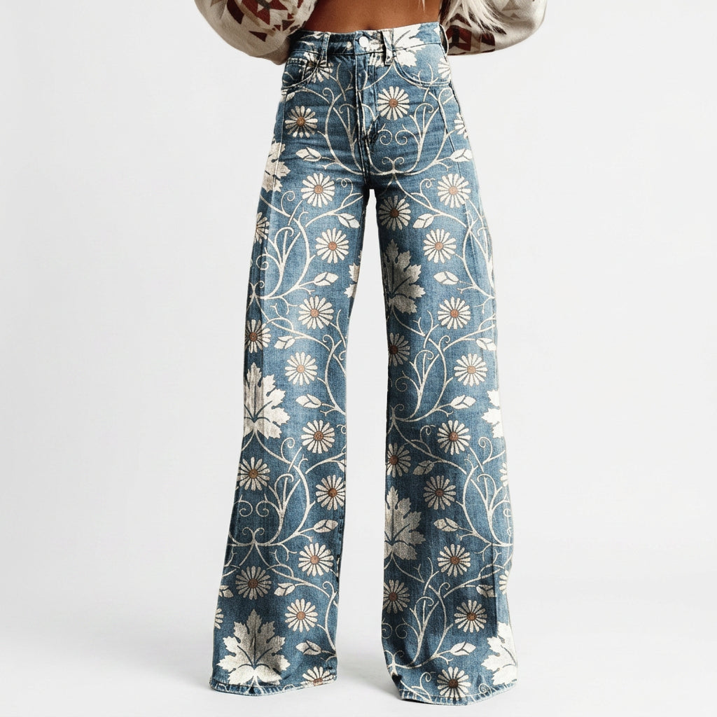 Theresa — High-Waisted Wide-Leg Jeans