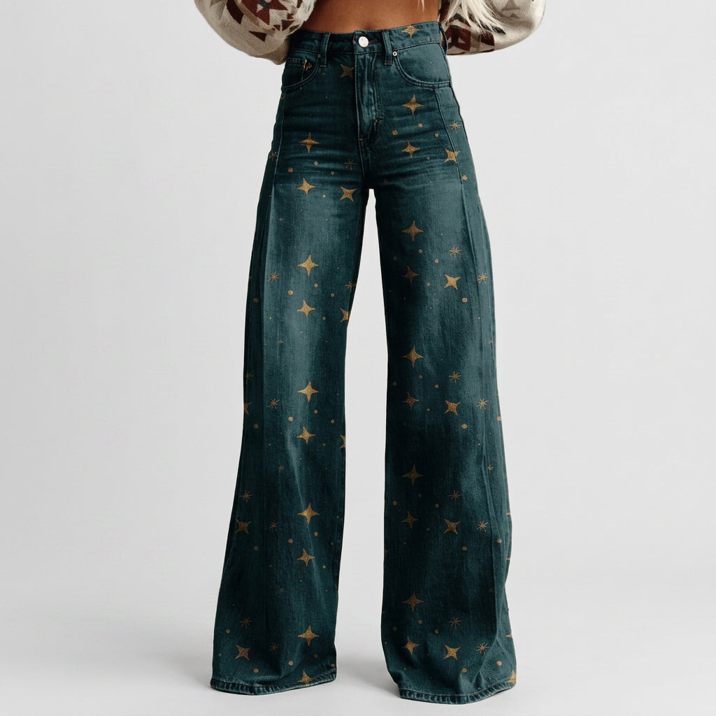 Theresa — High-Waisted Wide-Leg Jeans