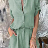 Amy — Airy Buttoned Set