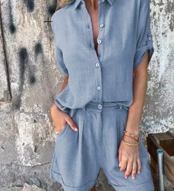 Amy — Airy Buttoned Set