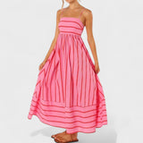 Patricia — Long Striped Dress