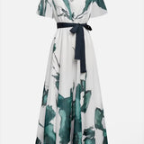 Karen — Long Dress Watercolour Print
