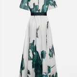 Karen — Long Dress Watercolour Print