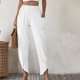 Lorraine — Trousers with Frayed Hem