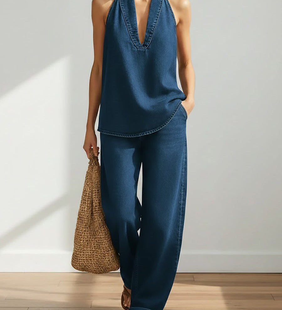 Neasa — Two-Piece Denim Set