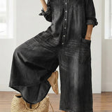 Clodagh — Denim Cotton Jumpsuit