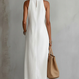 Florence — Sleeveless Lace Detail Midi Dress