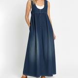 Holly — Vintage Denim Maxi Dress