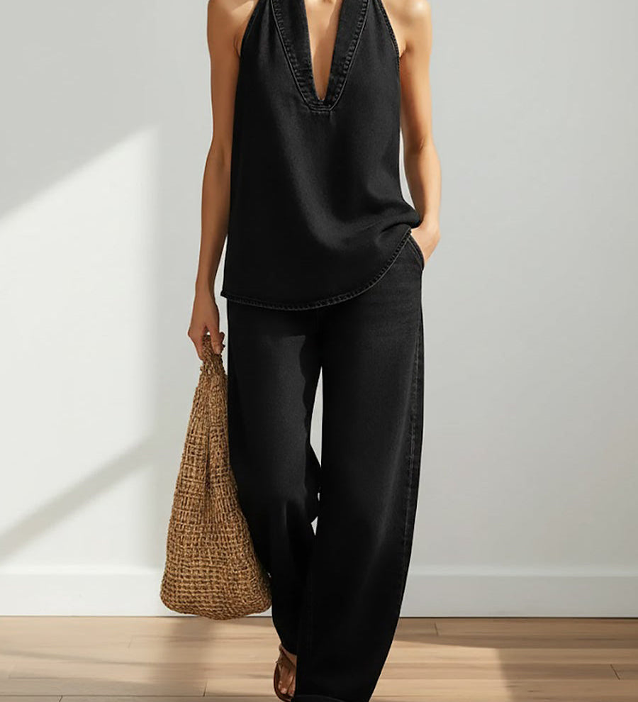 Neasa — Two-Piece Denim Set