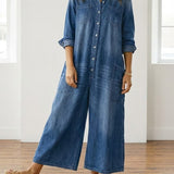 Clodagh — Denim Cotton Jumpsuit