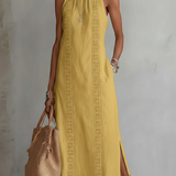 Jennifer — Sleeveless Lace Detail Midi Dress