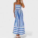 Patricia — Long Striped Dress