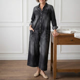 Clodagh — Denim Cotton Jumpsuit
