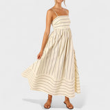 Patricia — Long Striped Dress