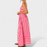 Patricia — Long Striped Dress