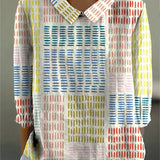 Laura — Colourblock Dash Blouse