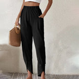 Lorraine — Trousers with Frayed Hem